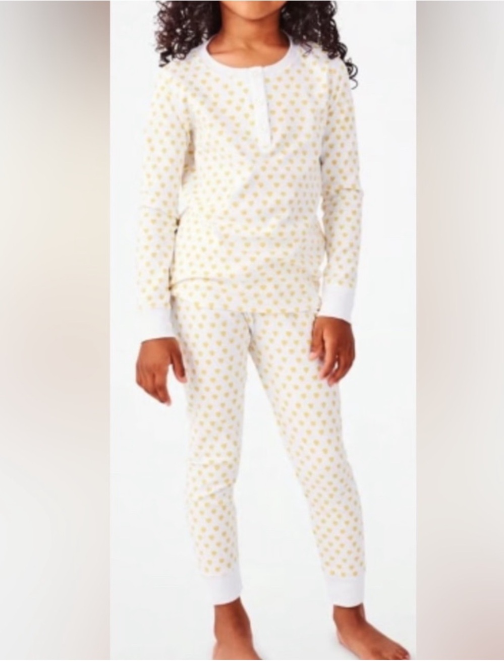 Roller Rabbit Yellow Heart Pajama Set